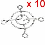 DAOKI 10PCS 4040mm Metal Grill Protector Finger Guard Radiator Fan Protective Cover 3D Printer Accessories Extruder Small