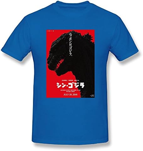 PONTAON Men's Godzilla 2016 Logo T-Shirt XXL RoyalBlue