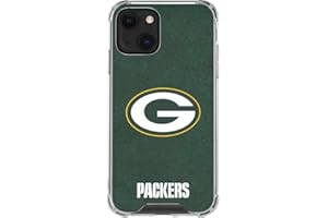 Skinit Clear Phone Case Compatible with iPhone 13 - Officially Licensed NFL Green Bay Packers Distressed Design
