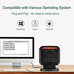 1D 2D Desktop Barcode Scanner, OBZ Omnidirectional