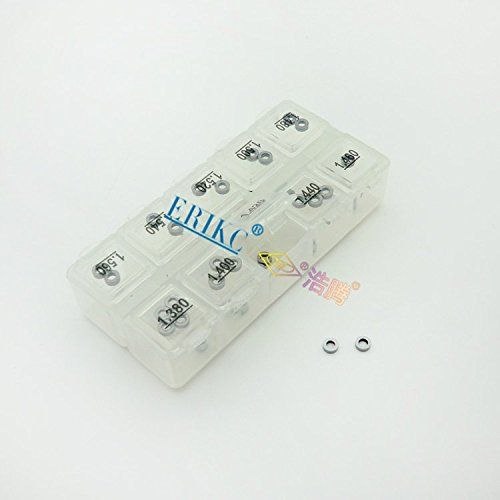 ERIKC 50 pieces Bosch B13 Diesel Engine Adjustment Shim Size 1.38--1.56mm Suit for 0 445 120 Series Common Rail Injection