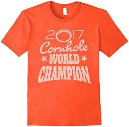 Mens Cornhole World Champion Small Orange