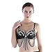 Seawhisper Cabaret Costume Belly Dancing Bra Black for Women 32B-34A-34B
