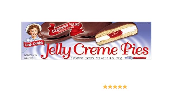 Amazon Com Little Debbie Jelly Creme Pies 9 8 Oz 16 Boxes