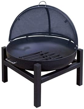 Amazon Com Masterflame 36 Round Fire Pit With Square 4 Leg Base