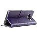 Galaxy Note 8 Case,Note 8 Wallet Case, FLYEE Flip Case Wallet Leather [Kickstand] Emboss Butterfly Flower Folio Magnetic Protective Cover with Card Slots for Samsung Galaxy Note 8 Purple