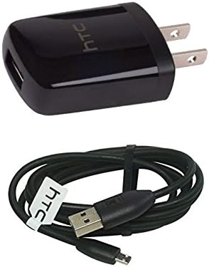 HTC OEM Premium Micro USB Home AC Charger Power Adapter with Charging USB Cable for HTC One M9 (Hibatul Inc Brand)