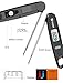 Habor Digital Cooking Kitchen Thermometer Instant Read Sensor with Foldable Probe for Food Baking Liquid Meat BBQ Grill Smokers, Classic Black