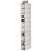 mDesign Set of 2 Hanging Shoe Rack - Wardrobe Storage Solutions - Hanging Shoe Storage with 10 Compartments - Taupe/Natural