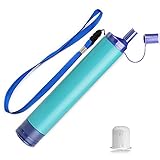 SimPure Water Filter Straw Purifier Survival for Travel, Hiking, Camping, Emergency
