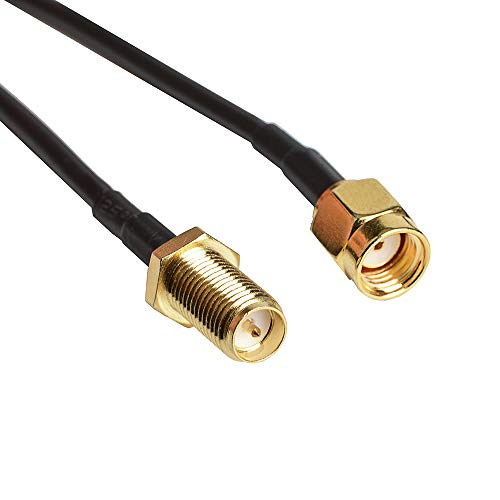WiFi Antenna Extension Cable with RP-SMA Male to RP-SMA Female Connector, Perfect for Wireless LAN Router Bridge & Other External Antenna Equipment 5m/ 16FT by HIGHFINE - Thumbnail 2