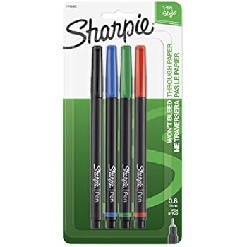 Sharpie Pen Fine Point Pen, 4 Colored Pens (1742662)