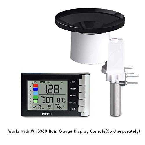 ECOWITT WH40 Wireless Self-Emptying Rain Collector Rainfall Sensor - Accessory Only, Can Not Be Used Alone - Thumbnail 6