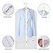 Aufisi Garment Bags Suit Bags,Pack of 7 Premium Quality PEVA Moth Proof Clothes Covers Dustproof Clear Garment Cover Breathable Full Zipper Dust Cover, 4 Pcs 40