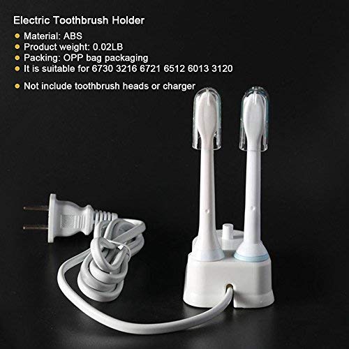 genkent Hard Plastic Stand for Philips Sonicare 2 Series-Electric Toothbrush Head Holder Stand (White)