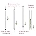 2 Pack Reusable Straws, Metal Drinking Straws, Save the Turtles straw, Food-Grade Portable Stainless Steel Straw, Folding Drinking Straws with Case Cleaning Brush for Party Travel Outdoor