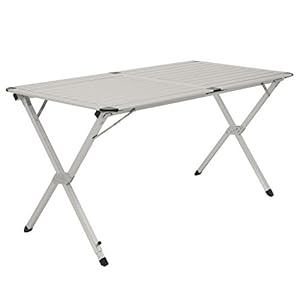 CampFeuer Aluminium campingtafel voor 4 personen, 140 x 70 x 70 cm, opvouwbaar, inklapbaar en in hoogte verstelbaar…