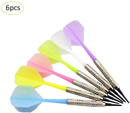 Xuanyang Multicolor Soft Darts,6pcs 14 Grams Plastic Soft Tip Dart For Electronic Dartboard Darts Pin Safe Darts