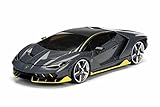 NEW 1/24 W/B JADA TOYS COLLECTION - Hyper-Spec - Carbon Fiber Lamborghini Centenario Diecast Model Car By Jada Toys