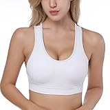 Yadifen Sports Bra, Beauty Back Removable Pad Workout Full Figure Wirefree Running Yoga Bra