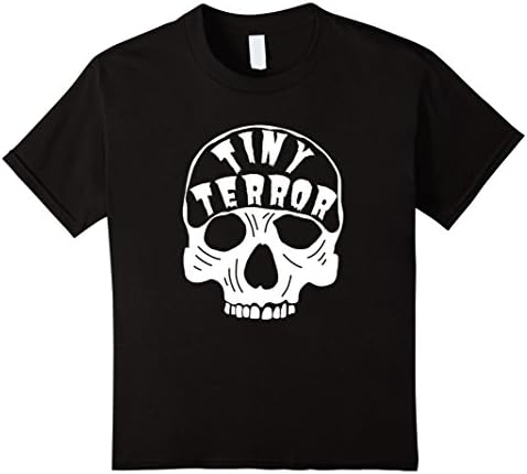 Kids Tiny Terror Skull T-Shirt 10 Black