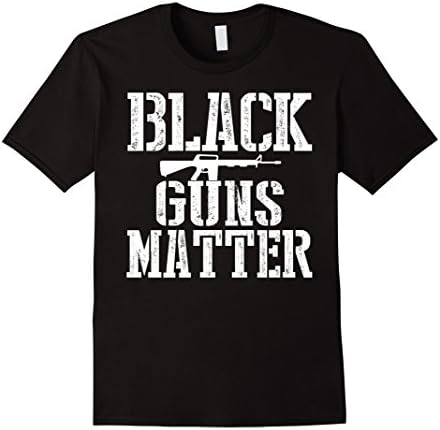 Men's Black Guns Matter NRA AR-15 Tshirt Black Guns Matter Tshirt XL Black