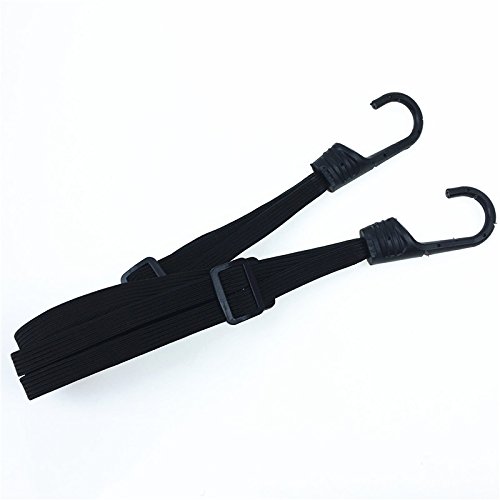 Oda Motorcycle Strength Retractable Helmet Luggage Fixed Elastic Rope Strap with 2 Hooks Motorcycle Helmet Net String Elastic Motorcycle Luggage String Bag Bike Tying Up Hook Strap