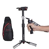IFOOTAGE Aluminum Handheld Camera Stabilizer 20 inches Video Steadycam Stabilizer with 1/4 inch Screw Quick Release Plate Compatible for DSLR Cameras Camcorders, Up Load 6.6 lbs