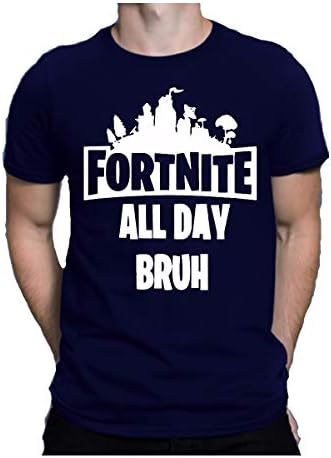 Wowboss Fortnite All Day Bruh Navy Blue Size L