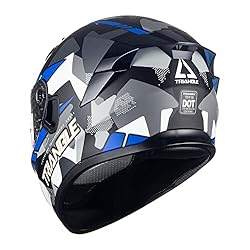 TRIANGLE Dual Visor Full Face Motorcycle Bike
