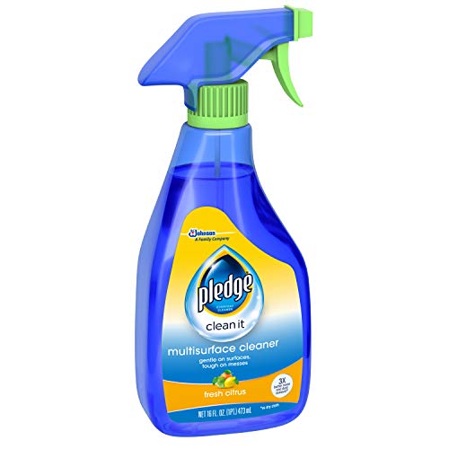 Pledge Multisurface Furniture Disinfectant Cleaner Spray, Works on Glass, Granite, Wood