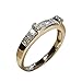 Clearance Sale! 2 Pieces Rings for Women, Jiayit Super Women Shiny White Sapphire Diamond Engagement Ring Elegant Stackable Bridal Wedding Rings Christmas Gifts for Women and Girls (9, Silver)