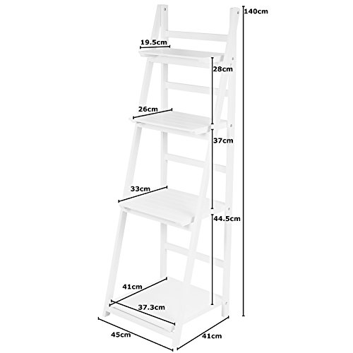 Hartleys 4 Tier White Ladder Shelf With Buy Online In Faroe Islands At Desertcart