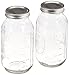2ct 64oz (2 Qt) Wide Mouth Ball Mason Canning w/ Lid & Band Preserving (Pack of 2)
