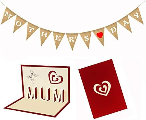 Boshiho Mothers Day Burlap Banner Mother S Day Party Decorations