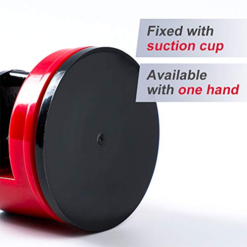 Mini Knife Sharpener, Pocket Knife Sharpener, Suitable for All Blade Types, Blade Sharpener, One Hand Knife Sharpener With Suction Pad, Small Knife Sharpener Suitable for Kitchen, Manual Room Camping