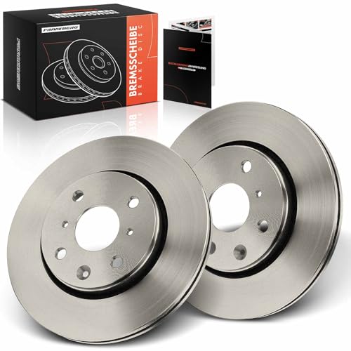 Frankberg Bremsscheibensatz inkl. 2x Bremsscheiben Vorne Belüftet Ø247mm Kompatibel mit Aygo B4 C1 II PA PS 108 107 PM PN C1 PM PN Replace# 4246F0,435120H010