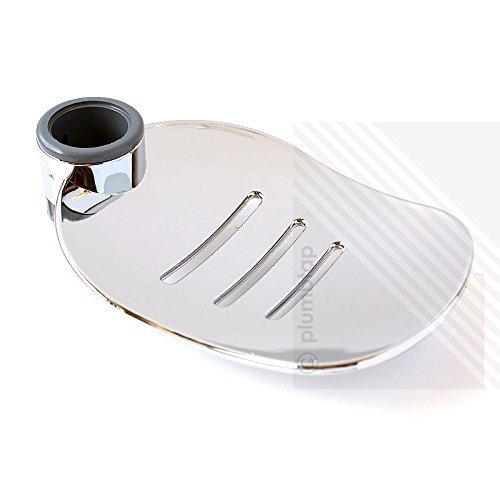 Oval Soap Dish Chrome (fits onto 22mm or 25mm Shower Rails) Amazon.co