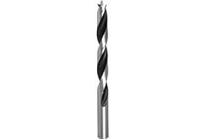 TIBOO DAY Brad Point Wood Drill Bits for Woodworking, 10mm (25/64") Dia Brad Point Drill, Carbon Steel Metric Brad Point Drill Bits with Double Flutes Design for Soft & Hard Woods MDF Acrylic