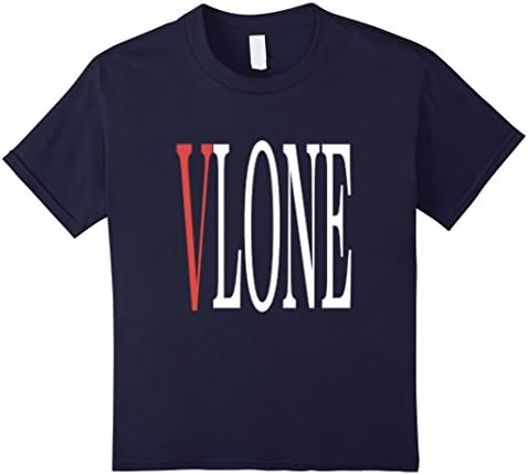 Kids Vlone tshirt for men, women and kids 10 Navy