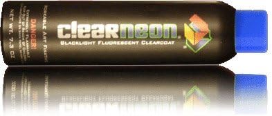 CLEARNEON 08136A 008479 Blue Aerosol Matte UV Reactive Spray Paint- 1 Bottle