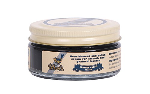 Wren's Leather Cream Classic, premium quality shoe cream polish (Black)