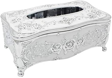 Meltset M Tissue Box Holder Rectangular for Car Kitchen Table Bedroom Bar Napkin Box Cover White