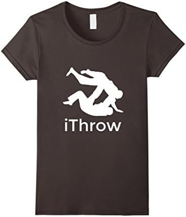 Women's Humorous Judo Shirts  - iThrow - Men &amp; Women Judo Shirt Large Asphalt