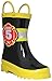 AccessoWear Little Boy's Black Fire Chief Rain Boots - Size 2