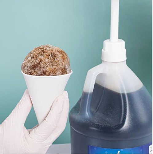 200 Pack of Premium 6 Oz. Snow Cone Cups and Spoon Straws