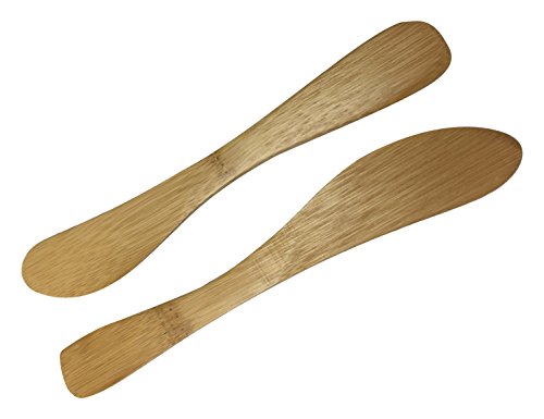 JapanBargain S-3793x10, Set of 10 Bamboo Knife Butter Spreaders, 7.5-inch Long