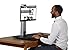 Victor DC400 High Rise Collection 1 Monitor Electric Sit Stand Desk Converter with Easy Tap Technology – Turn Your Desk into a Standing Desk with a Single Push of a Buttonthumb 2