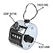 4 Digit Manual Tally Counter Clicker with Finger Ring, Mechanical Palm Click Counter to 9999, Resettable Lap Counter Tracker for Golf Scores Sport Running People Stadium Coach Casino