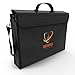 Vemingo Fireproof Document Bag Anti-Irritation Silicone Coated Fire Water Resistant Money Bag Fireproof Safe Storage 15.8